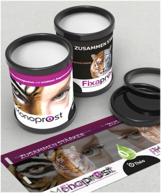 Folding cups - lenticular printing
MONOPROST